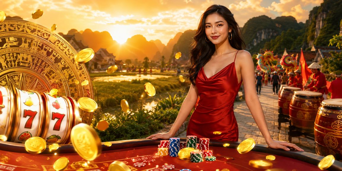 Khung cảnh lễ hội Ninh Bình – người dùng tiếp cận nền tảng thể thao trực tuyến trong không khí vui tươi